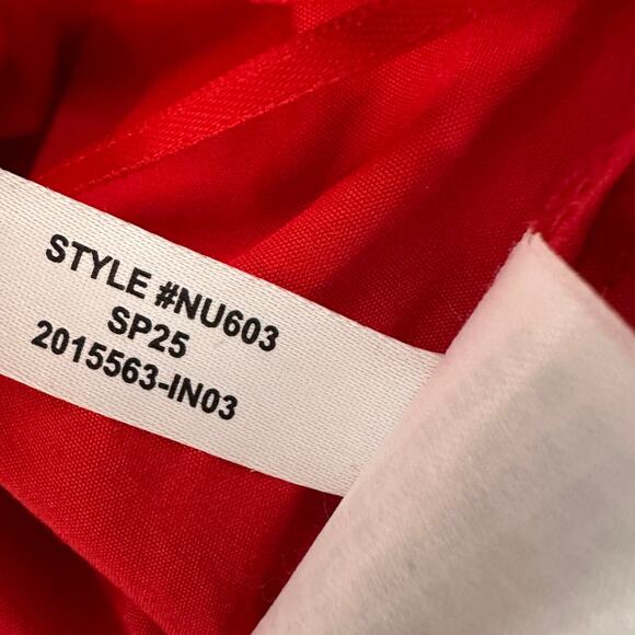 Madewell Poplin Midi Skirt Cotton A Line Cerise Red Minimalist Pockets XS NWT - Picture 16 of 16